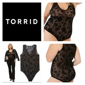Torrid Floral Mesh Body Suit Size Torrid 2